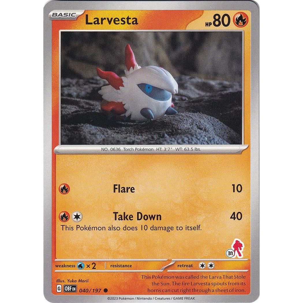 Image for Larvesta - Armarouge 31 (040/197) (BA24) - Pokemon