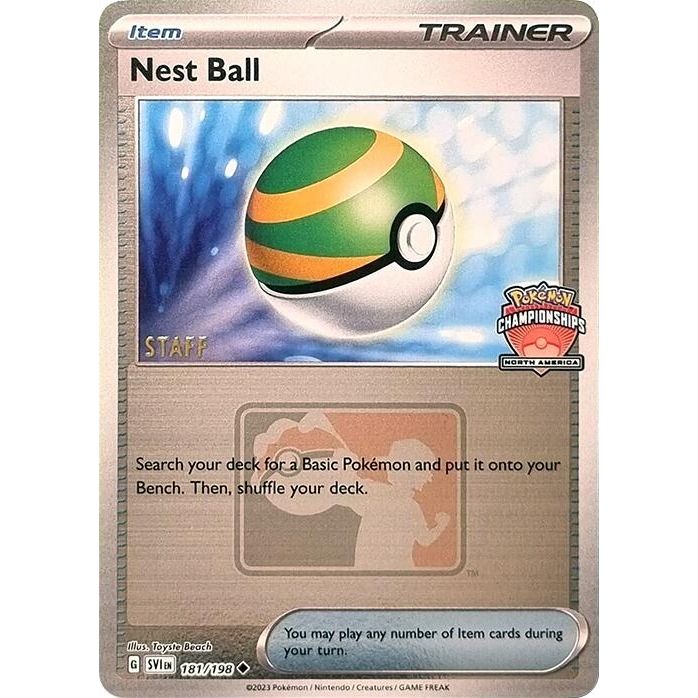 Image for Nest Ball - 181/198 (North America Championships) [Staff] (181/198) (PR) - Pokemon