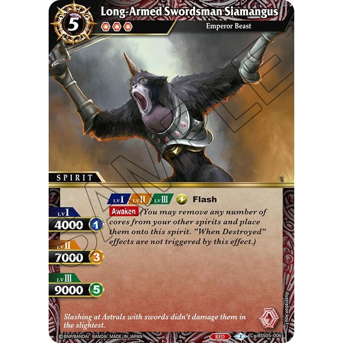 Image for Long-Armed Swordsman Siamangus (BSS05-006) (BSS05) - Battle Spirits Saga