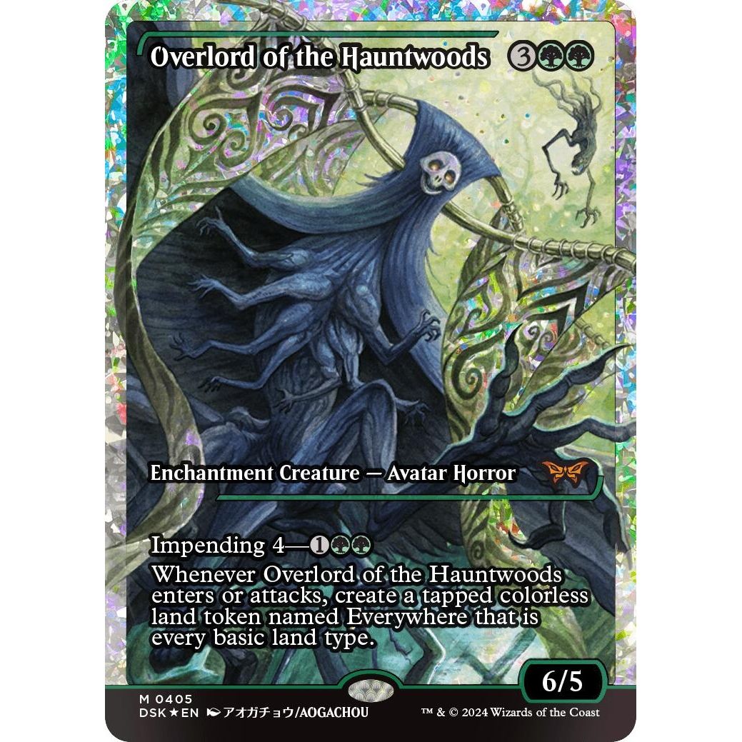 Image for Overlord of the Hauntwoods (Showcase) (Fracture Foil) (405) (DSK) - Magic: The Gathering