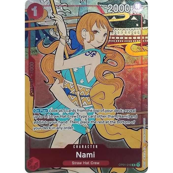 Image for Nami (English Version 1st Anniversary Set) (OP01-016) (OP-PR) - One Piece Card Game