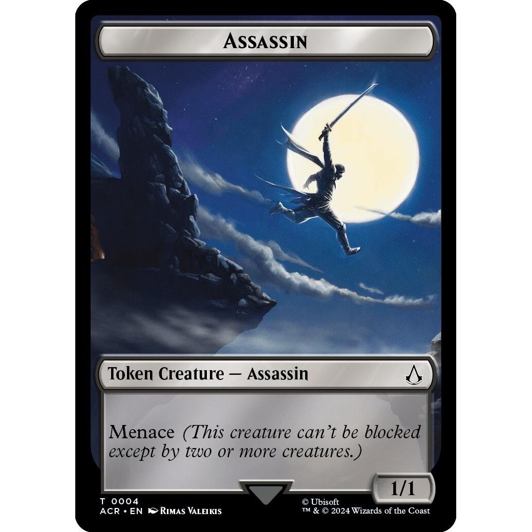Image for Assassin // Shapeshifter Double-Sided Token (4 // 2) (ACR) - Magic: The Gathering