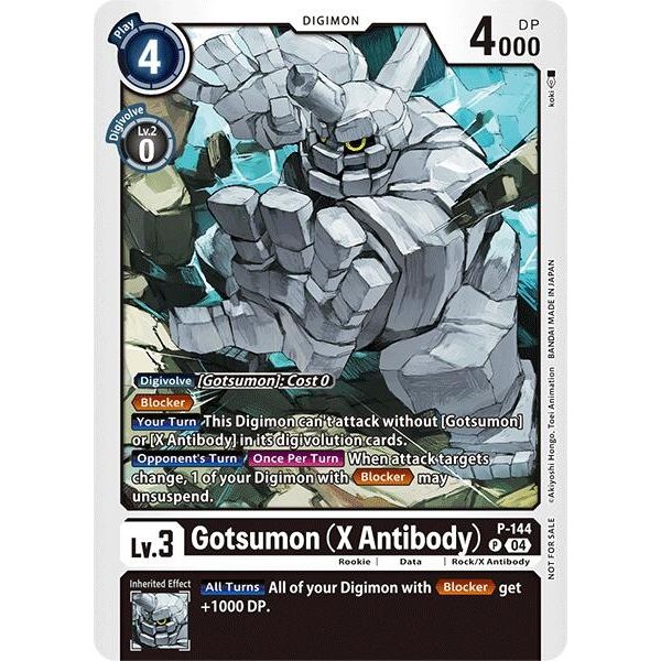 Image for Gotsumon (X Antibody) - P-144 (Store Tournament 2024 Jul. - Sep. Participation Pack) (P-144 P) (D-PR) - Digimon Card Game