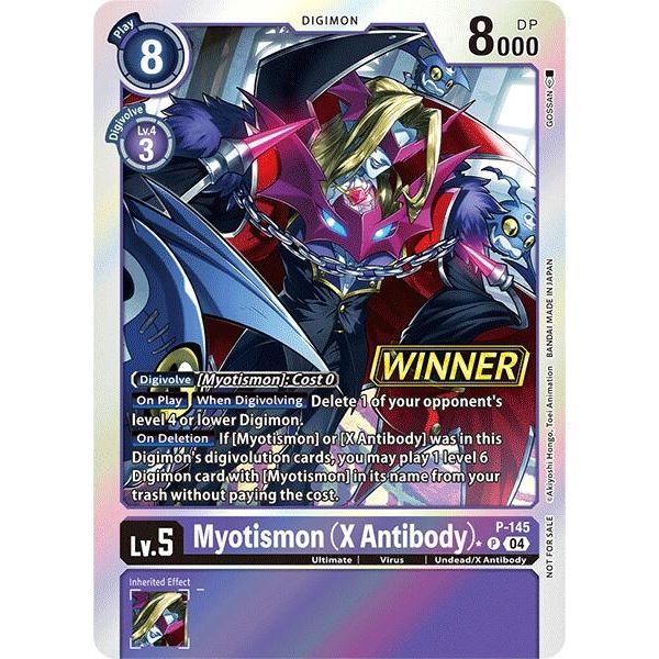 Image for Myotismon (X Antibody) - P-145 (Store Tournament 2024 Jul. - Sep. Winner Pack) (P-145 P) (D-PR) - Digimon Card Game