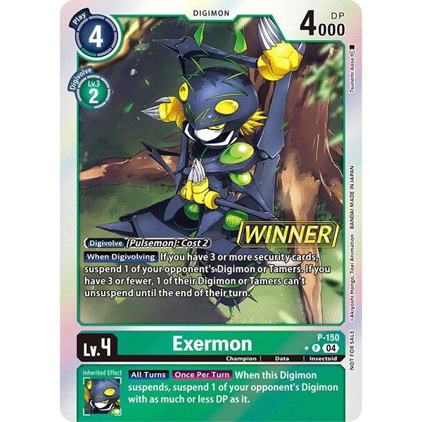 Image for Exermon - P-150 (Store Tournament 2024 Jul. - Sep. Winner Pack) (P-150 P) (D-PR) - Digimon Card Game