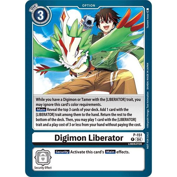 Image for Digimon Liberator - P-151 (Store Tournament 2024 Jul. - Sep. Participation Pack) (P-151 P) (D-PR) - Digimon Card Game