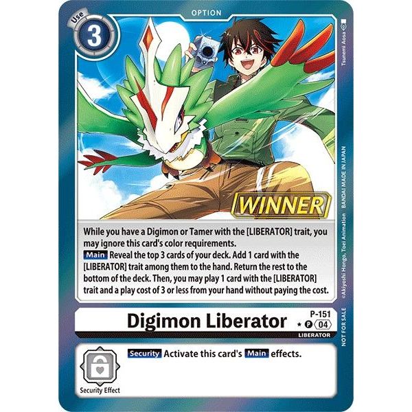 Image for Digimon Liberator - P-151 (Store Tournament 2024 Jul. - Sep. Winner Pack) (P-151 P) (D-PR) - Digimon Card Game