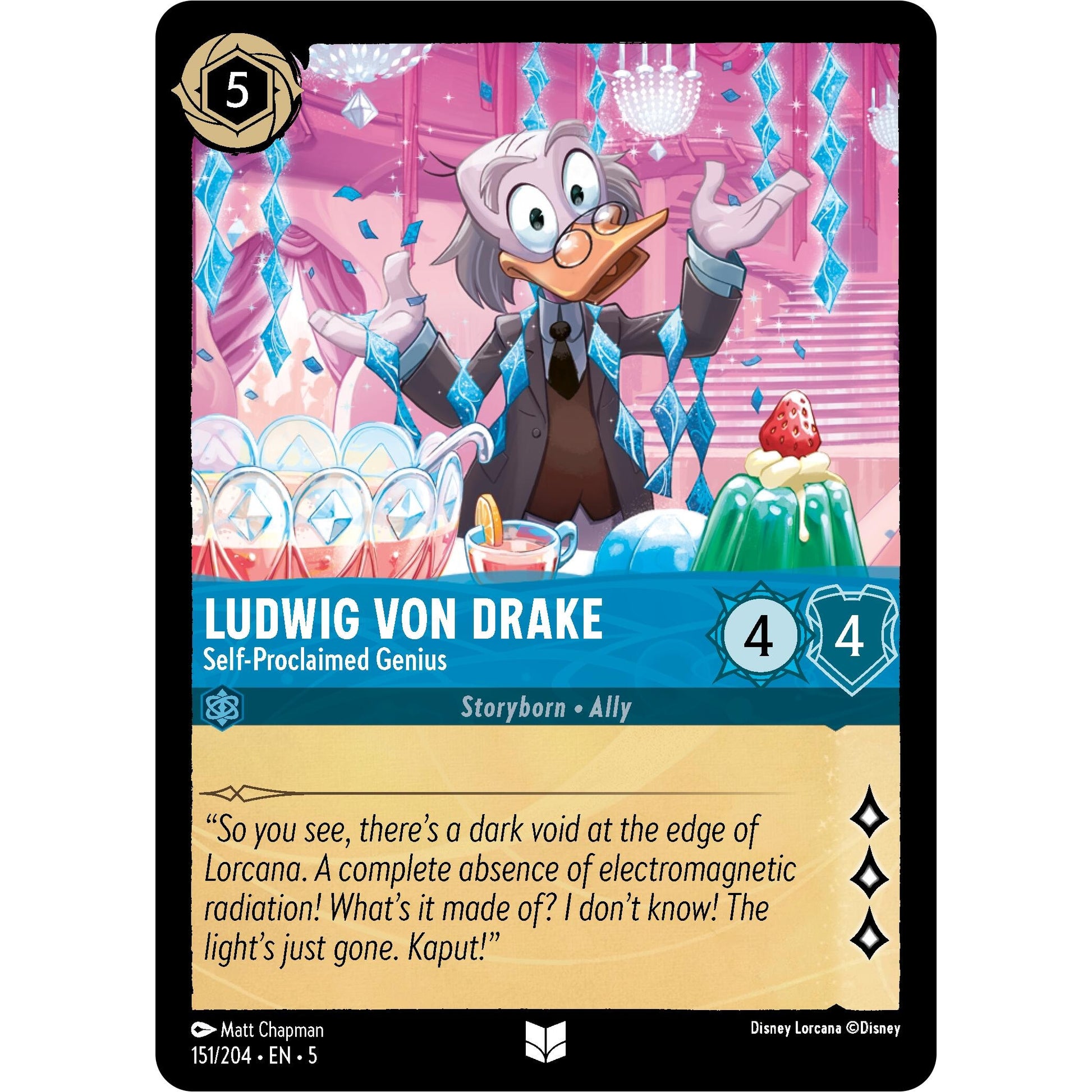 Image for Ludwig Von Drake - Self-Proclaimed Genius (151/204) (5) - Disney Lorcana