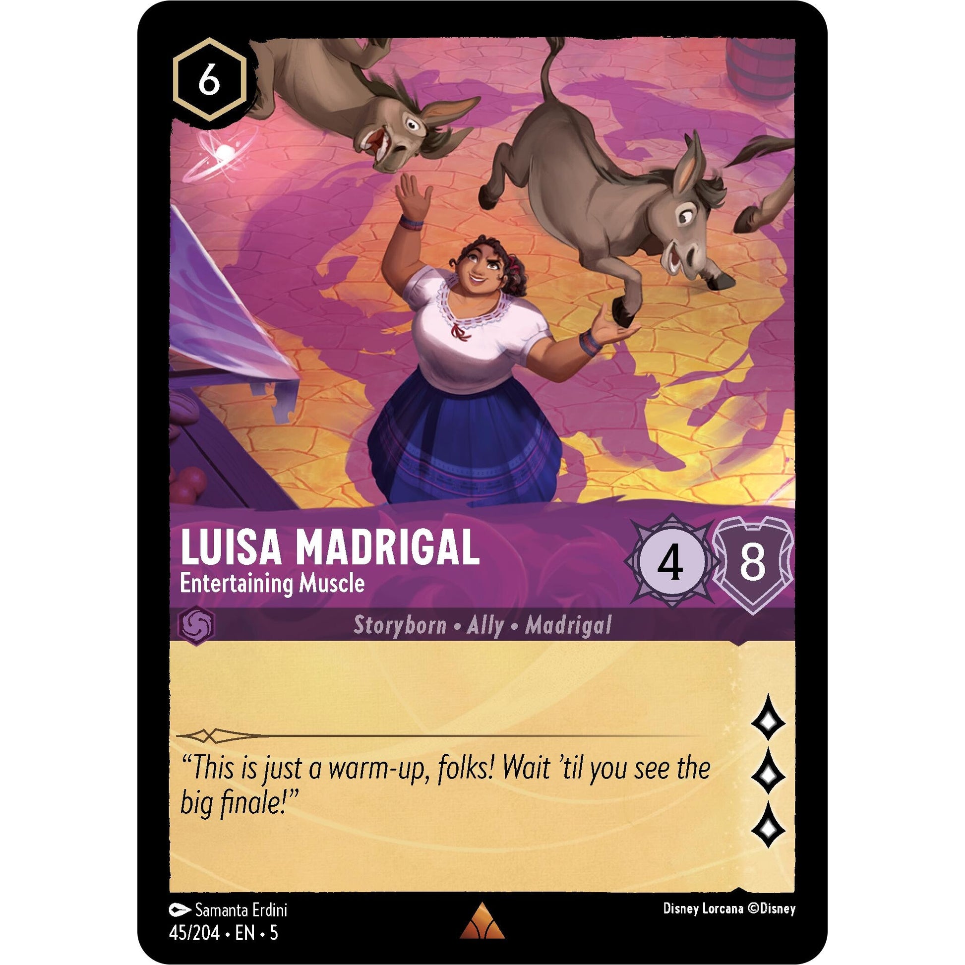 Image for Luisa Madrigal - Entertaining Muscle (45/204) (5) - Disney Lorcana