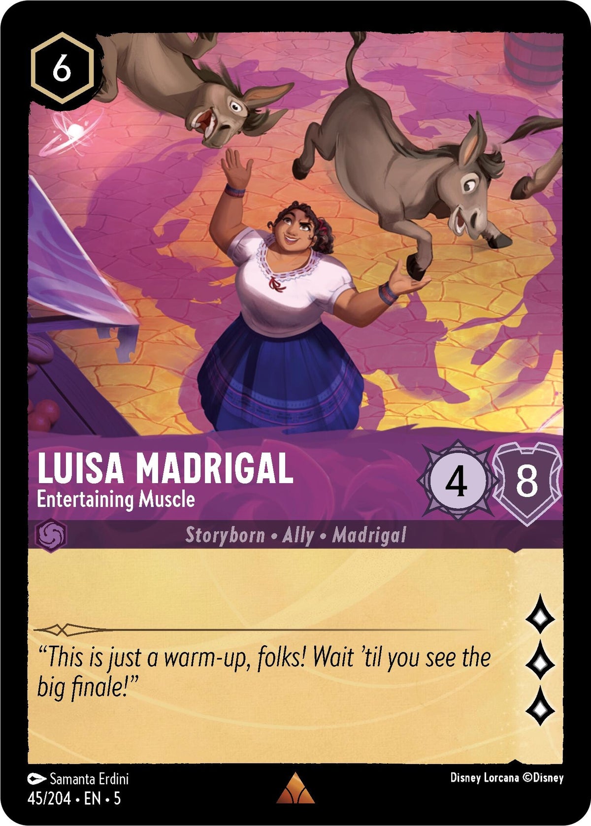Image for Luisa Madrigal - Entertaining Muscle (45/204) (5) - Disney Lorcana