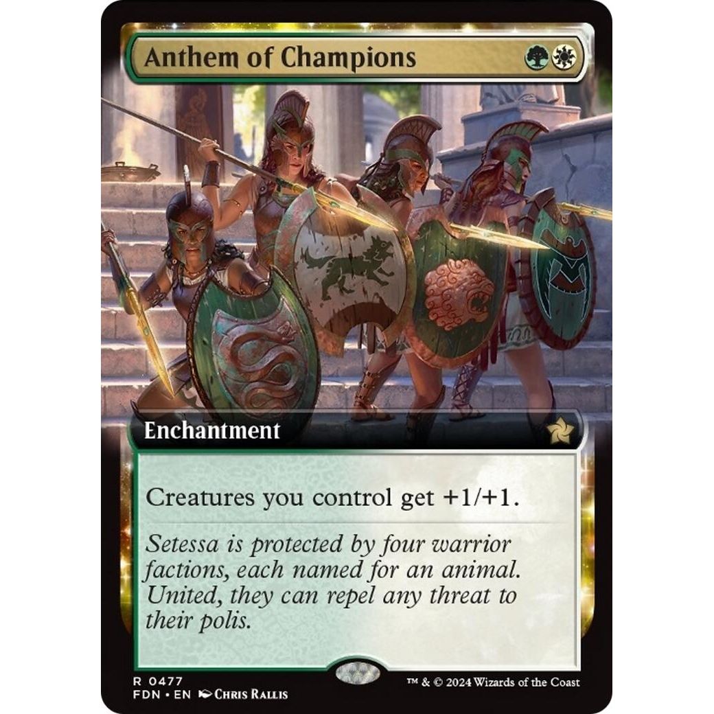 Image for Anthem of Champions (Extended Art) (477) (FDN) - Magic: The Gathering
