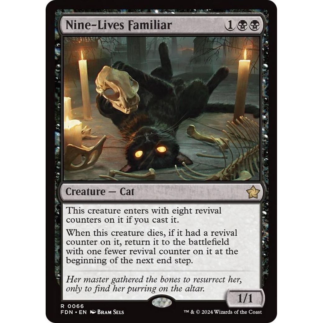 Image for Nine-Lives Familiar (66) (FDN) - Magic: The Gathering