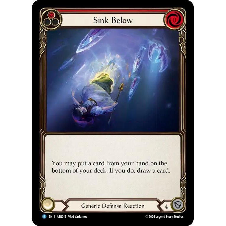 Image for Sink Below (Red) (ASB016) - Flesh and Blood TCG