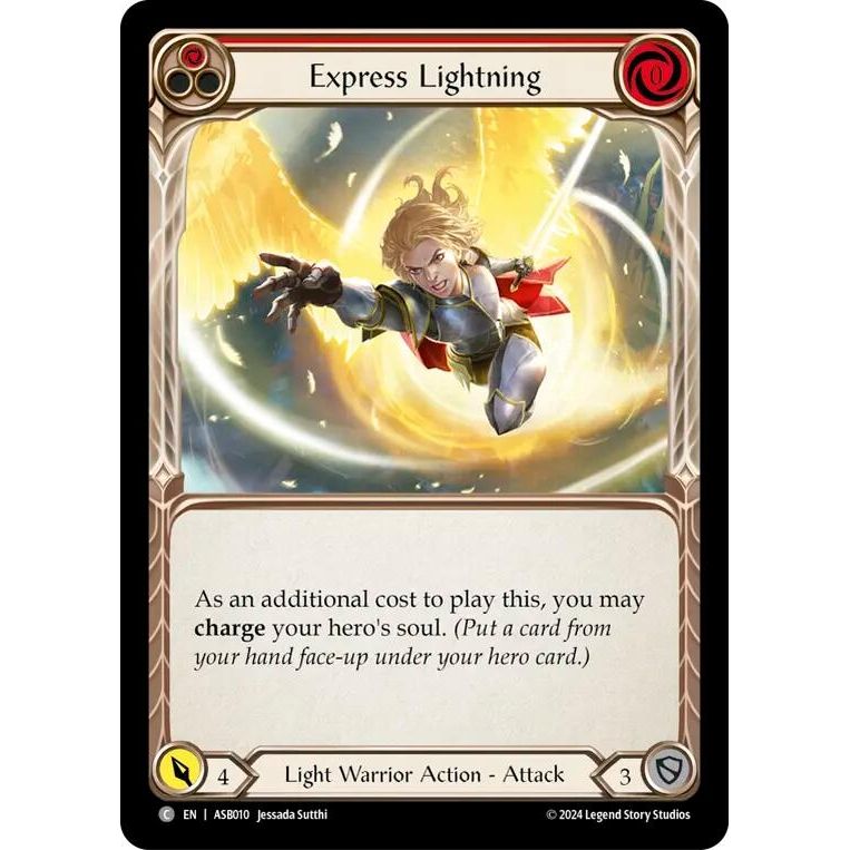 Image for Express Lightning (Red) (ASB010) - Flesh and Blood TCG