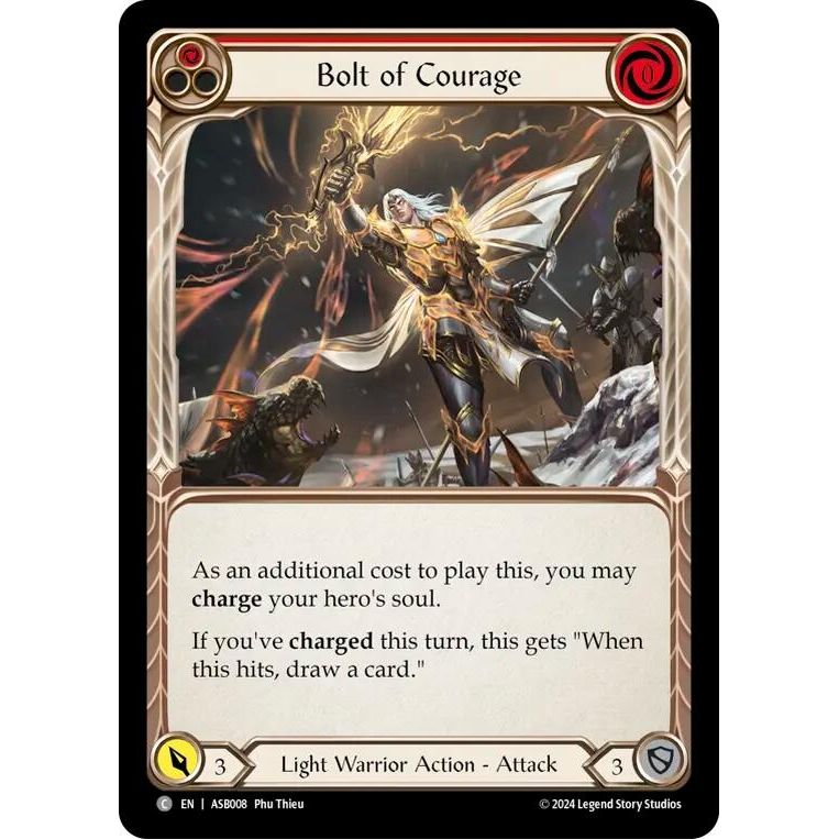 Image for Bolt of Courage (Red) (ASB008) - Flesh and Blood TCG