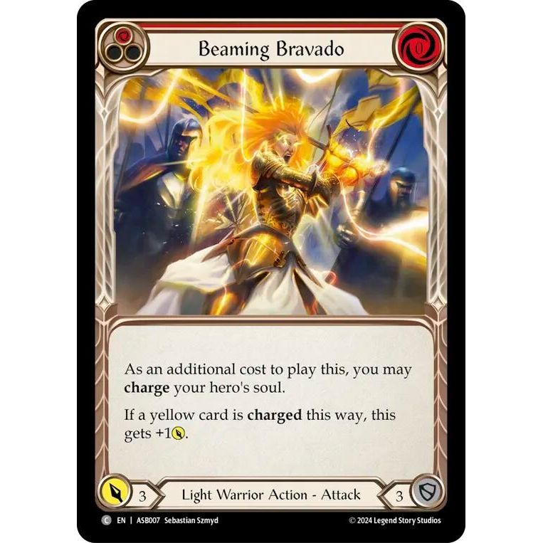 Image for Beaming Bravado (Red) (ASB007) - Flesh and Blood TCG