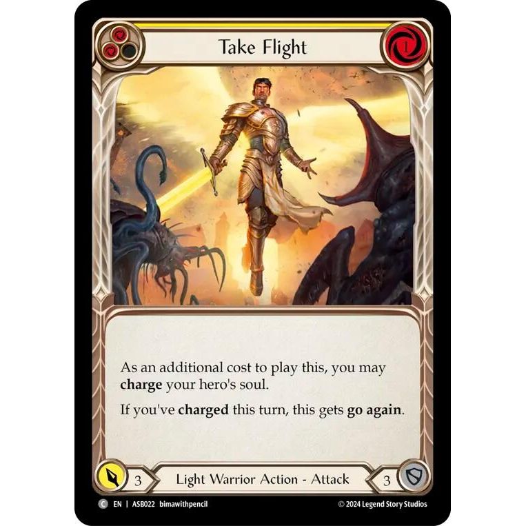 Image for Take Flight (Yellow) (ASB022) - Flesh and Blood TCG