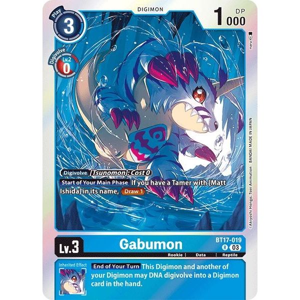 Image for Gabumon (BT17-019 R) (BT17) - Digimon Card Game