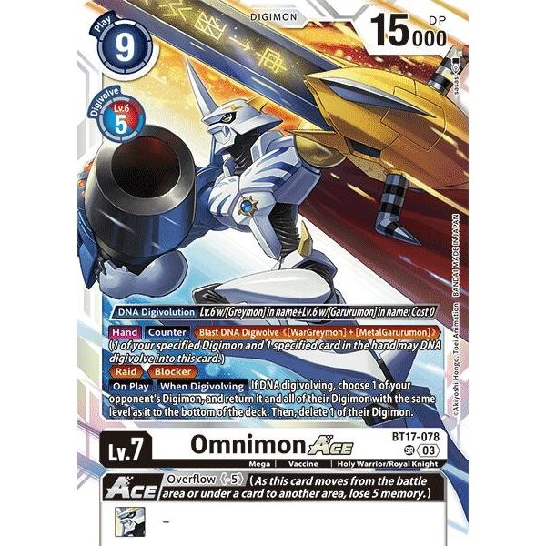 Image for Omnimon ACE (BT17-078 SR) (BT17) - Digimon Card Game