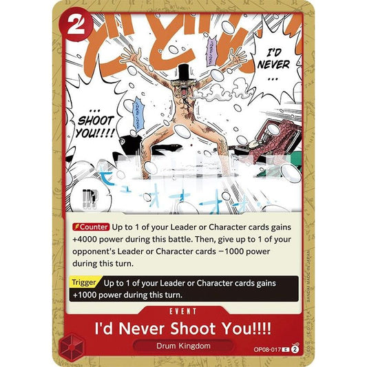 Image for I'd Never Shoot You!!!! (OP08-017) (OP08) - One Piece Card Game