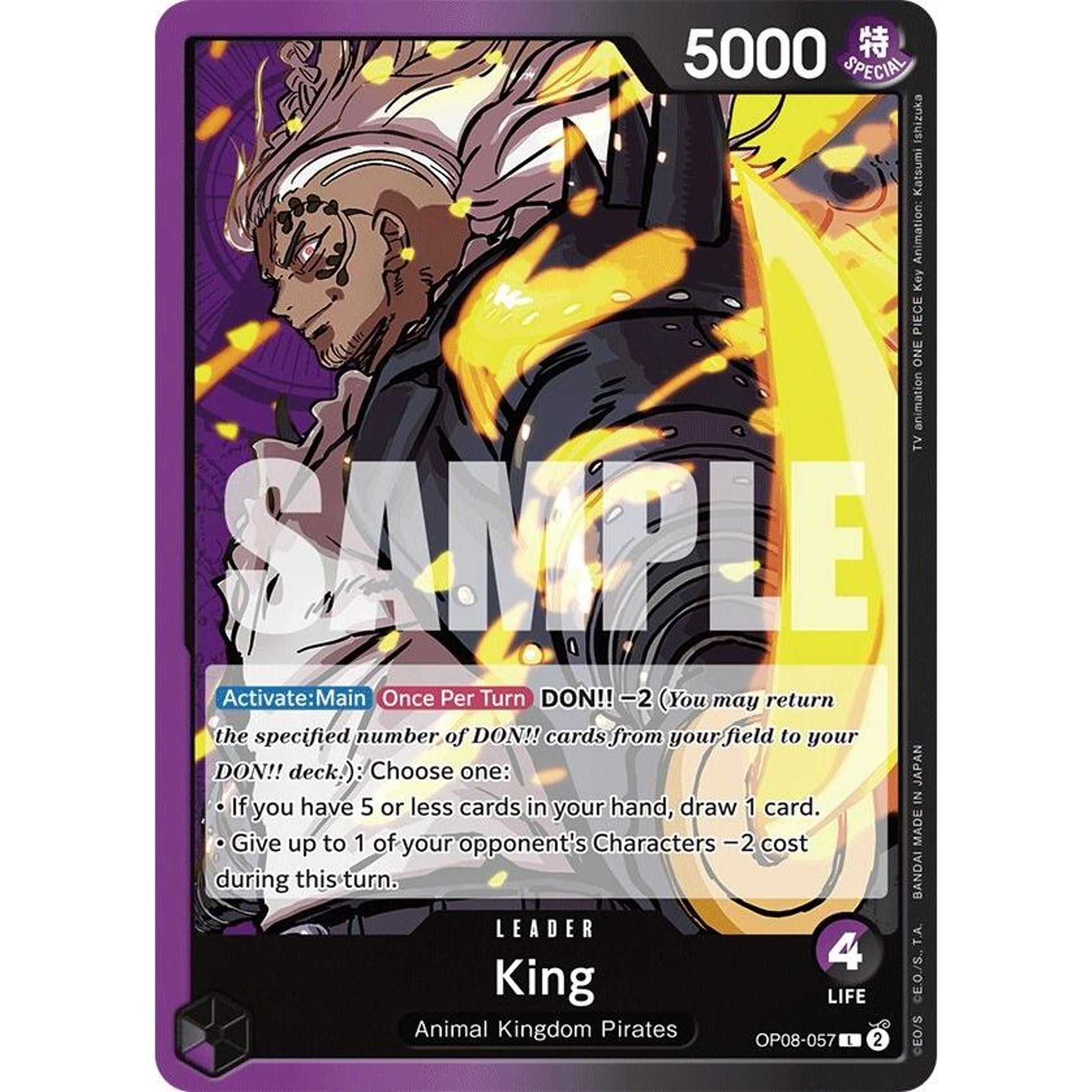 Image for King (057) (OP08-057) (OP08) - One Piece Card Game