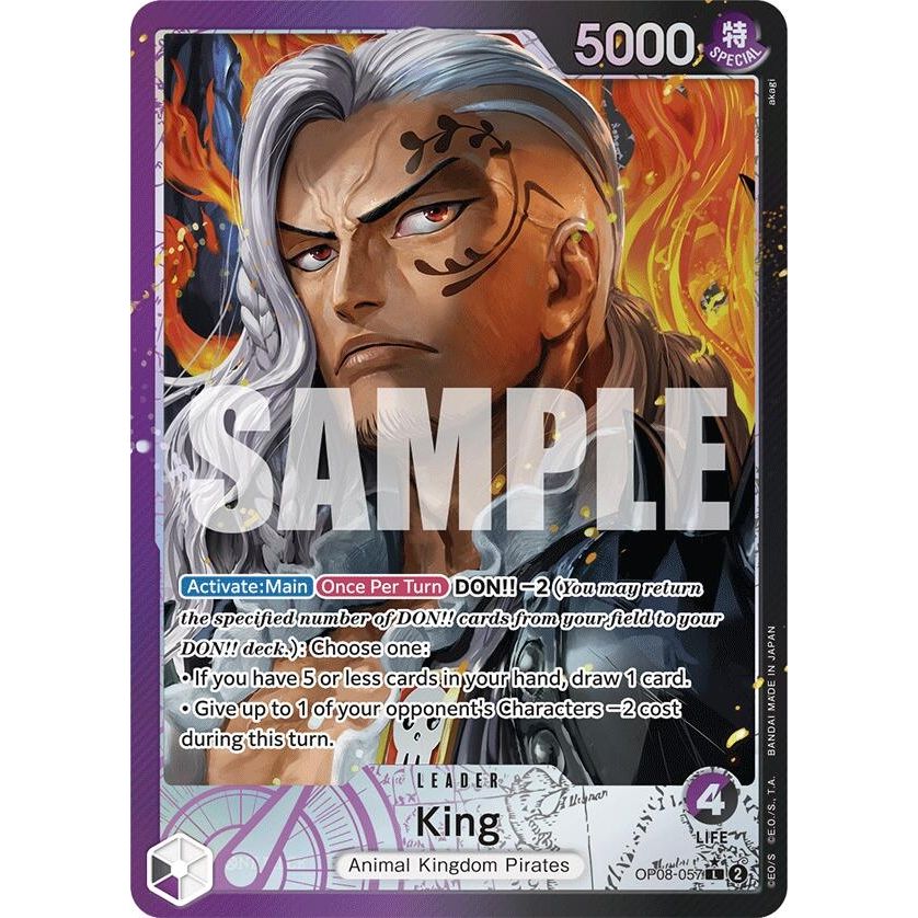 Image for King (057) (Parallel) (OP08-057) (OP08) - One Piece Card Game