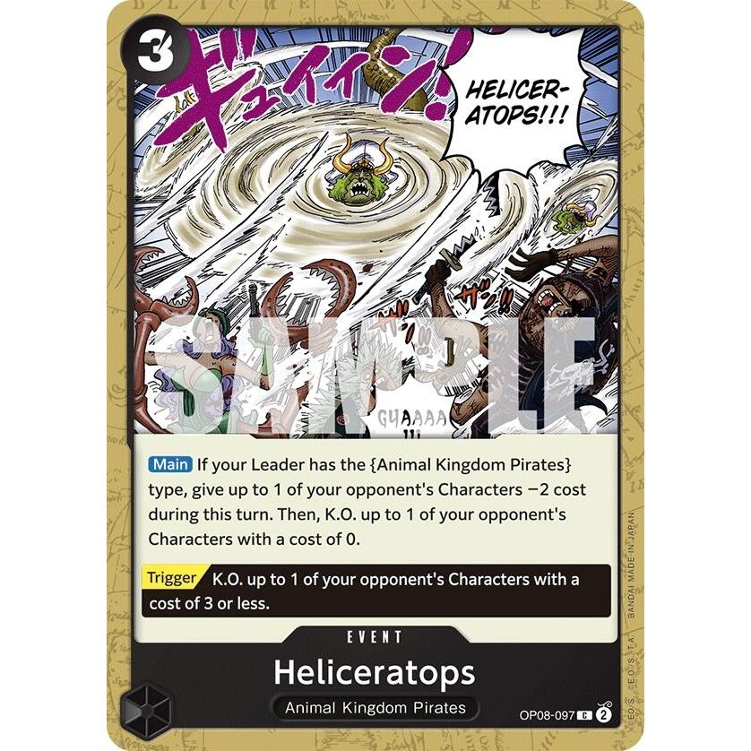 Image for Heliceratops (OP08-097) (OP08) - One Piece Card Game