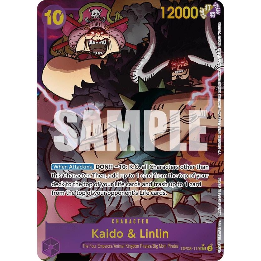 Image for Kaido & Linlin (Parallel) (OP08-119) (OP08) - One Piece Card Game