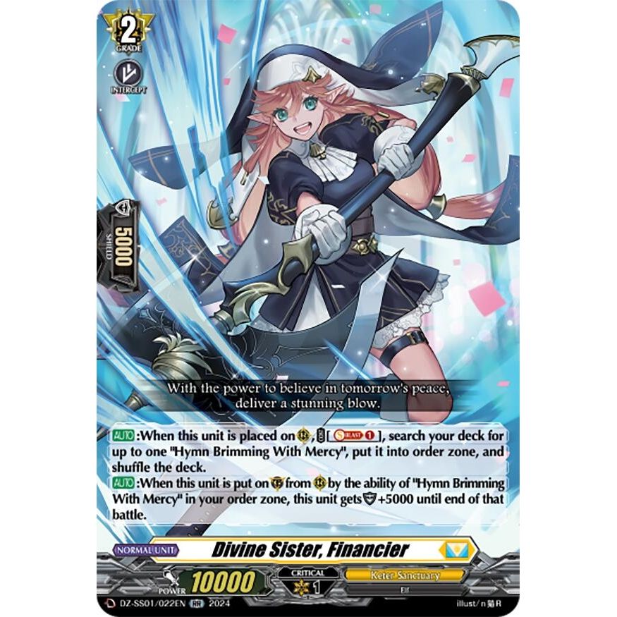 Image for Divine Sister, Financier (DZ-SS01/022EN) (DZ-SS01) - Cardfight Vanguard