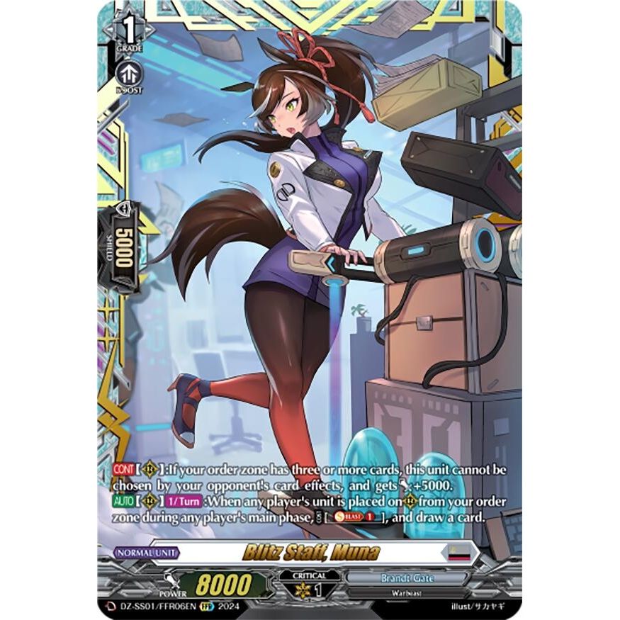 Image for Blitz Staff, Muna (FFR) (DZ-SS01/FFR06EN) (DZ-SS01) - Cardfight Vanguard
