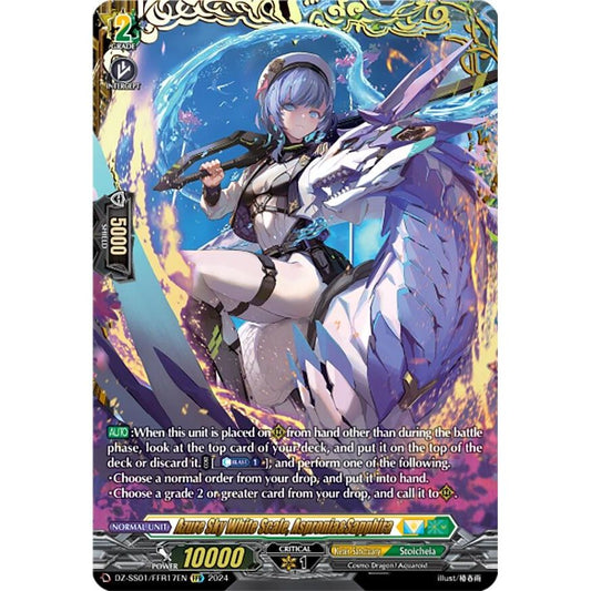 Image for Azure Sky White Scale, Aspronia&Sapphira (FFR) (DZ-SS01/FFR17EN) (DZ-SS01) - Cardfight Vanguard
