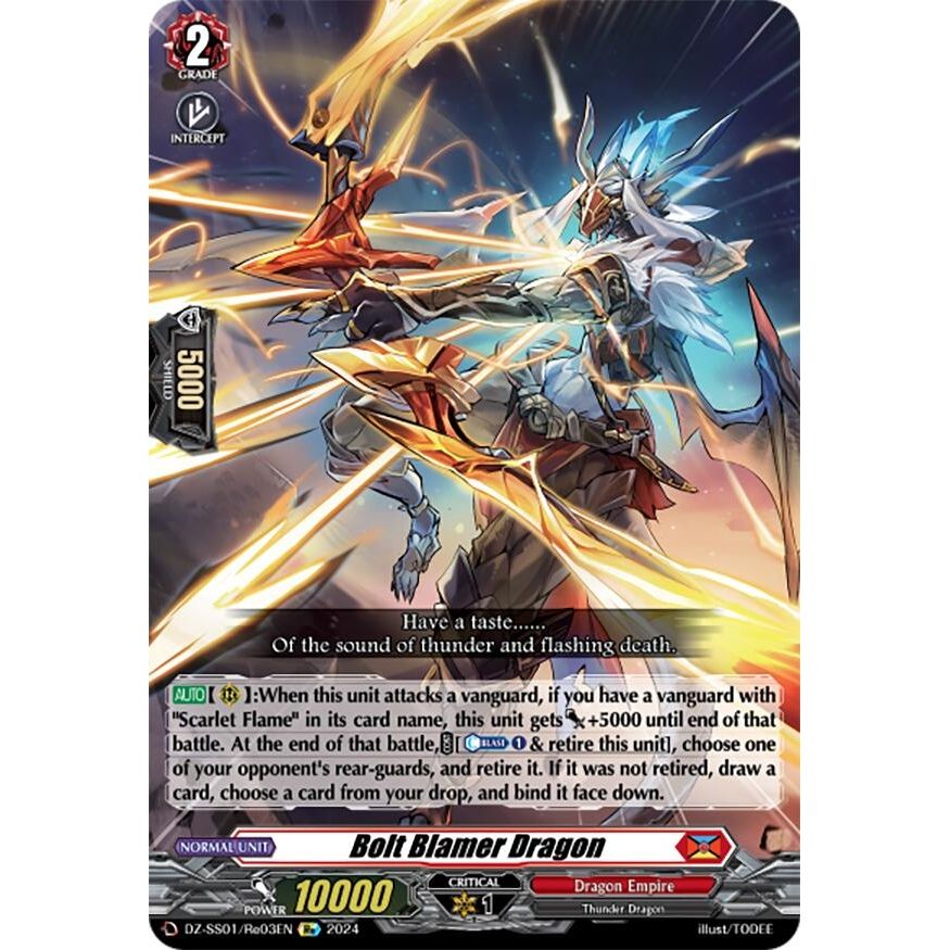 Image for Bolt Blamer Dragon (DZ-SS01/Re03EN) (DZ-SS01) - Cardfight Vanguard