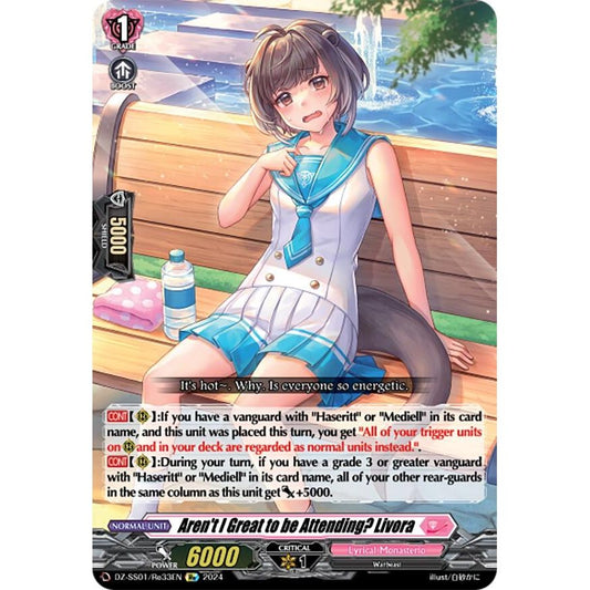 Image for Aren't I Great to be Attending? Livora (DZ-SS01/Re33EN) (DZ-SS01) - Cardfight Vanguard