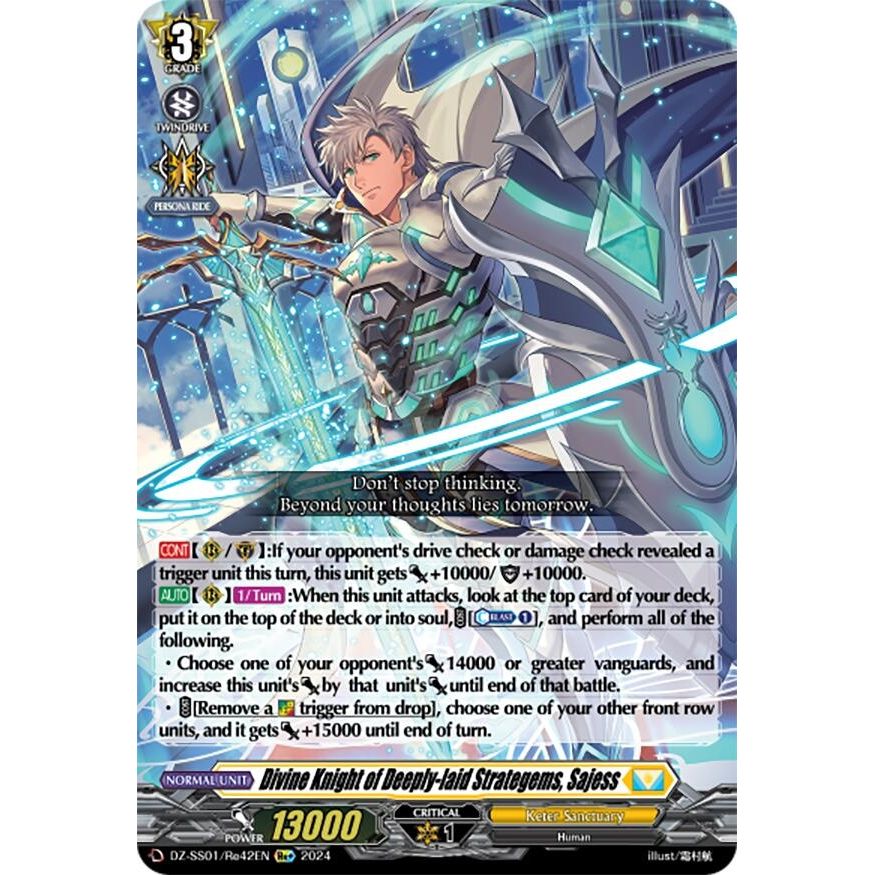 Image for Divine Knight of Deeply-laid Strategems, Sajess (DZ-SS01/Re42EN) (DZ-SS01) - Cardfight Vanguard