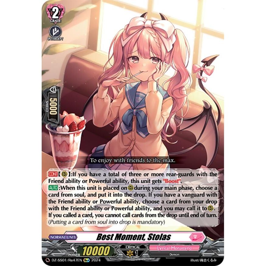 Image for Best Moment, Stolas (DZ-SS01/Re47EN) (DZ-SS01) - Cardfight Vanguard