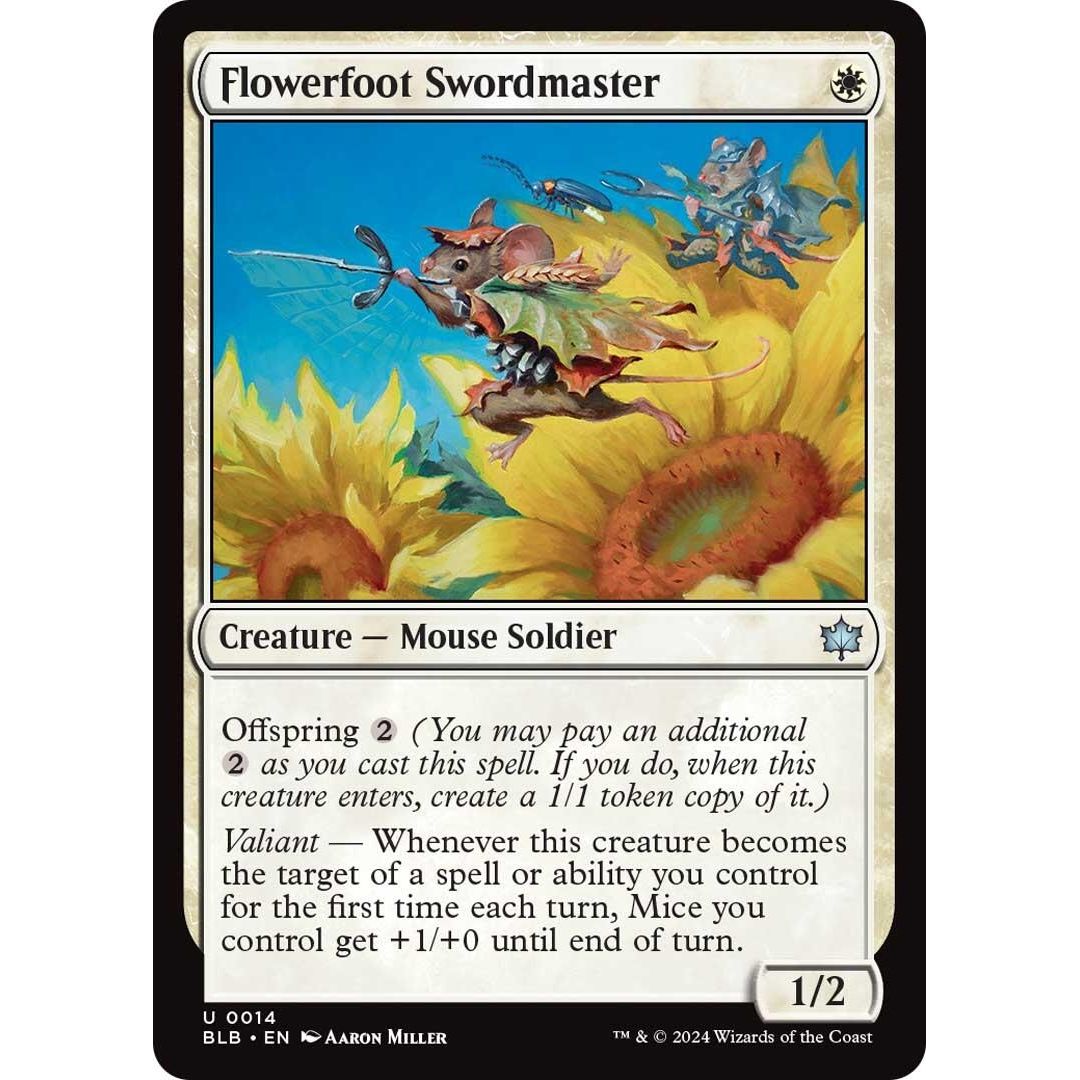 Image for Flowerfoot Swordmaster (14) (BLB) - Magic: The Gathering