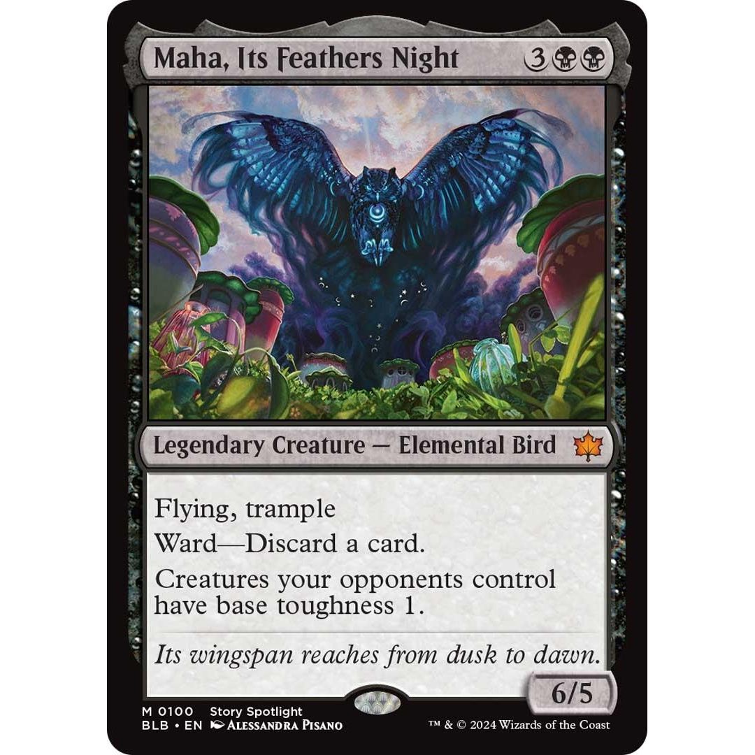 Image for Maha, Its Feathers Night (100) (BLB) - Magic: The Gathering