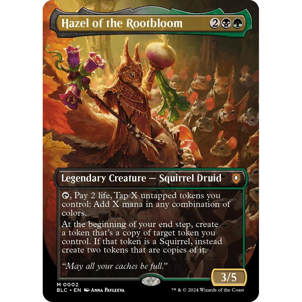 Image for Hazel of the Rootbloom (Borderless) (2) (BLC) - Magic: The Gathering