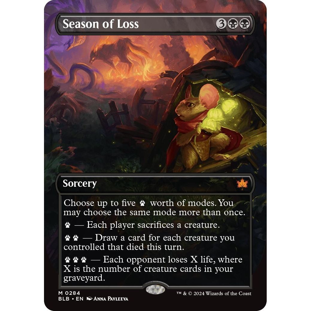 Image for Season of Loss (Borderless) (284) (BLB) - Magic: The Gathering