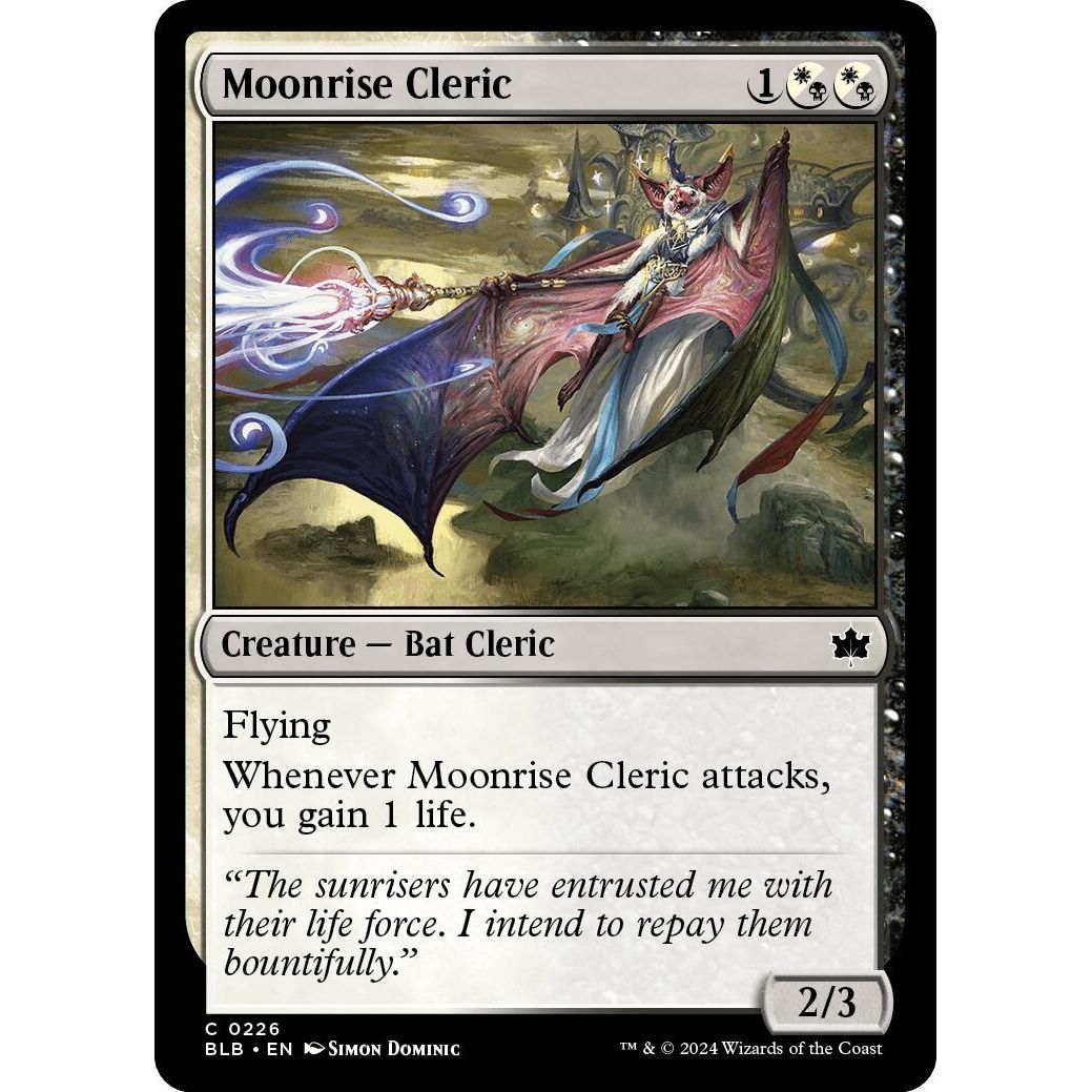 Image for Moonrise Cleric (226) (BLB) - Magic: The Gathering