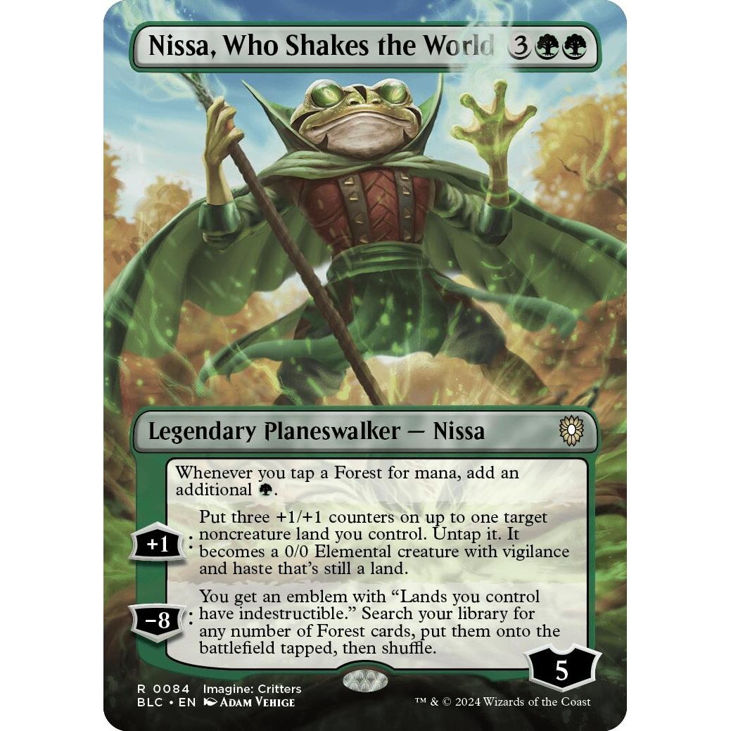 Image for Nissa, Who Shakes the World (Borderless) (84) (BLC) - Magic: The Gathering