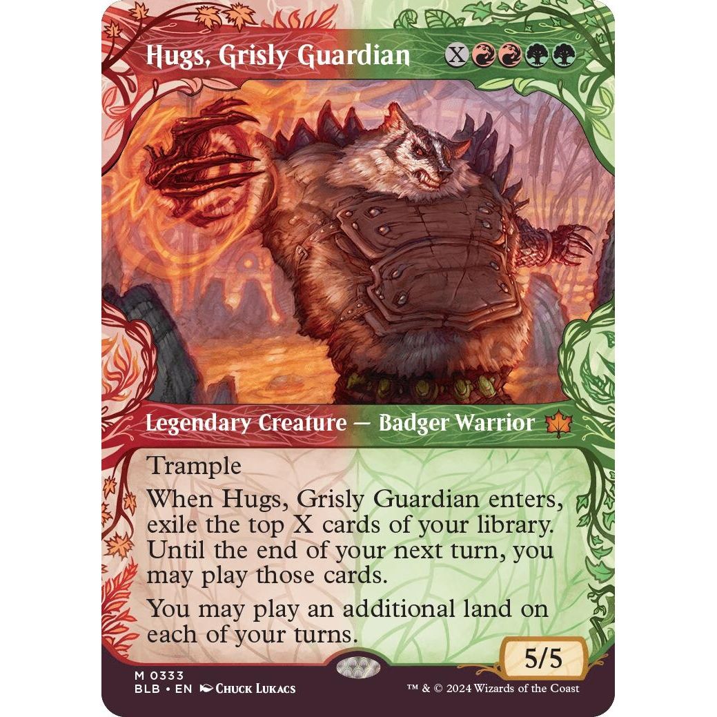 Image for Hugs, Grisly Guardian (Showcase) (333) (BLB) - Magic: The Gathering