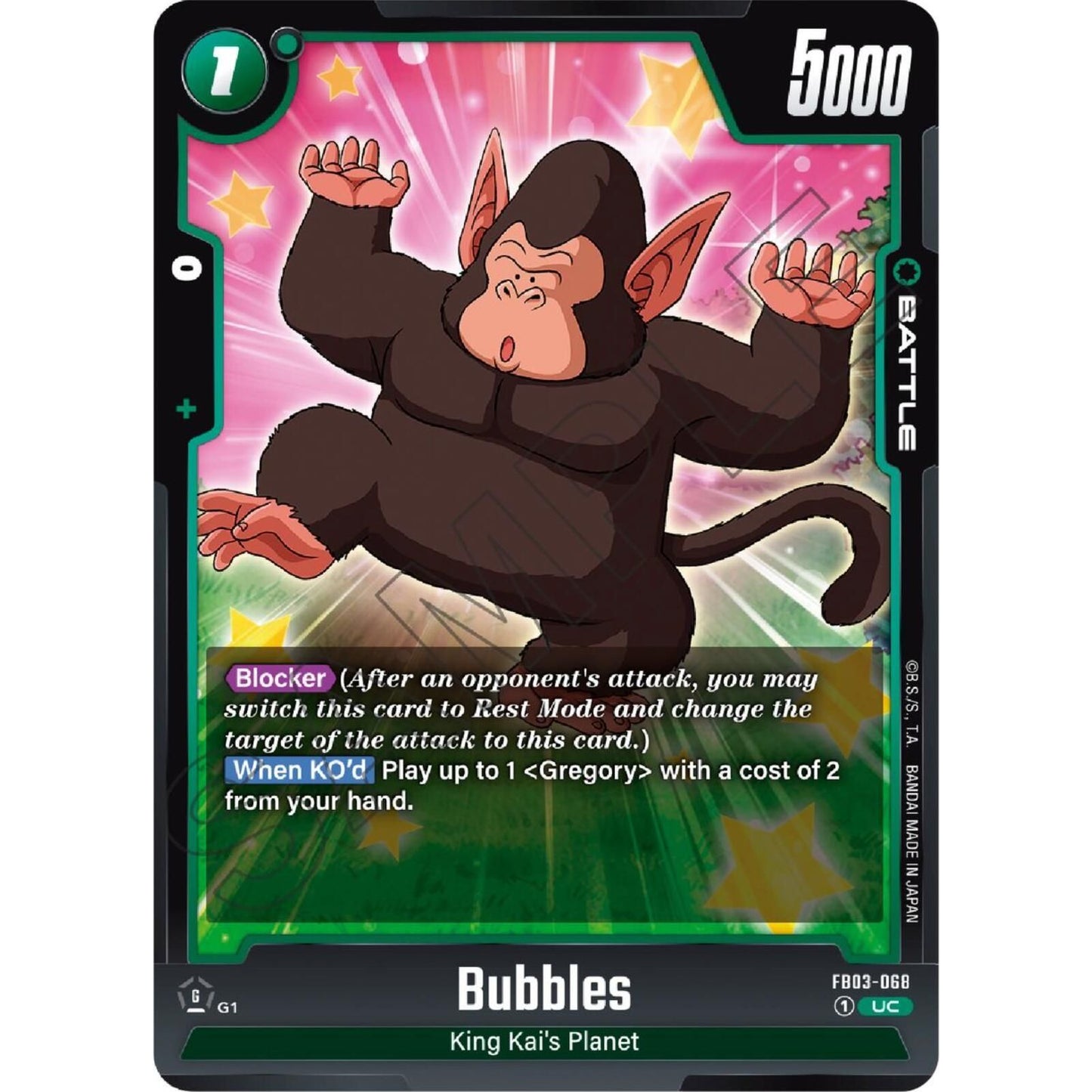Image for Bubbles (FB03-068) (FB03) - Dragon Ball Super: Fusion World