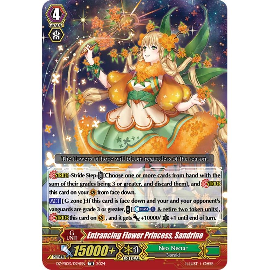 Image for Entrancing Flower Princess, Sandrine (DZ-PS03/024EN) (DZ-PS03) - Cardfight Vanguard