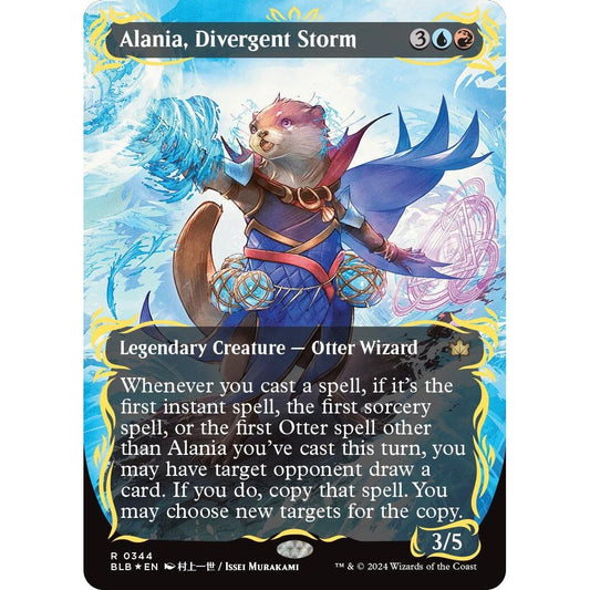Image for Alania, Divergent Storm (Borderless) (Raised Foil) (344) (BLB) - Magic: The Gathering