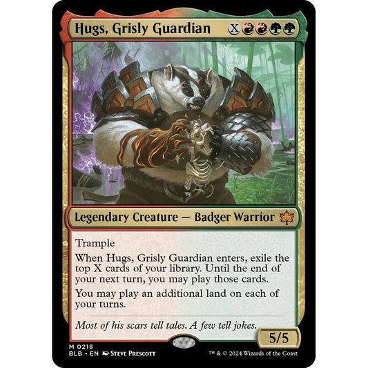 Image for Hugs, Grisly Guardian (218) (BLB) - Magic: The Gathering