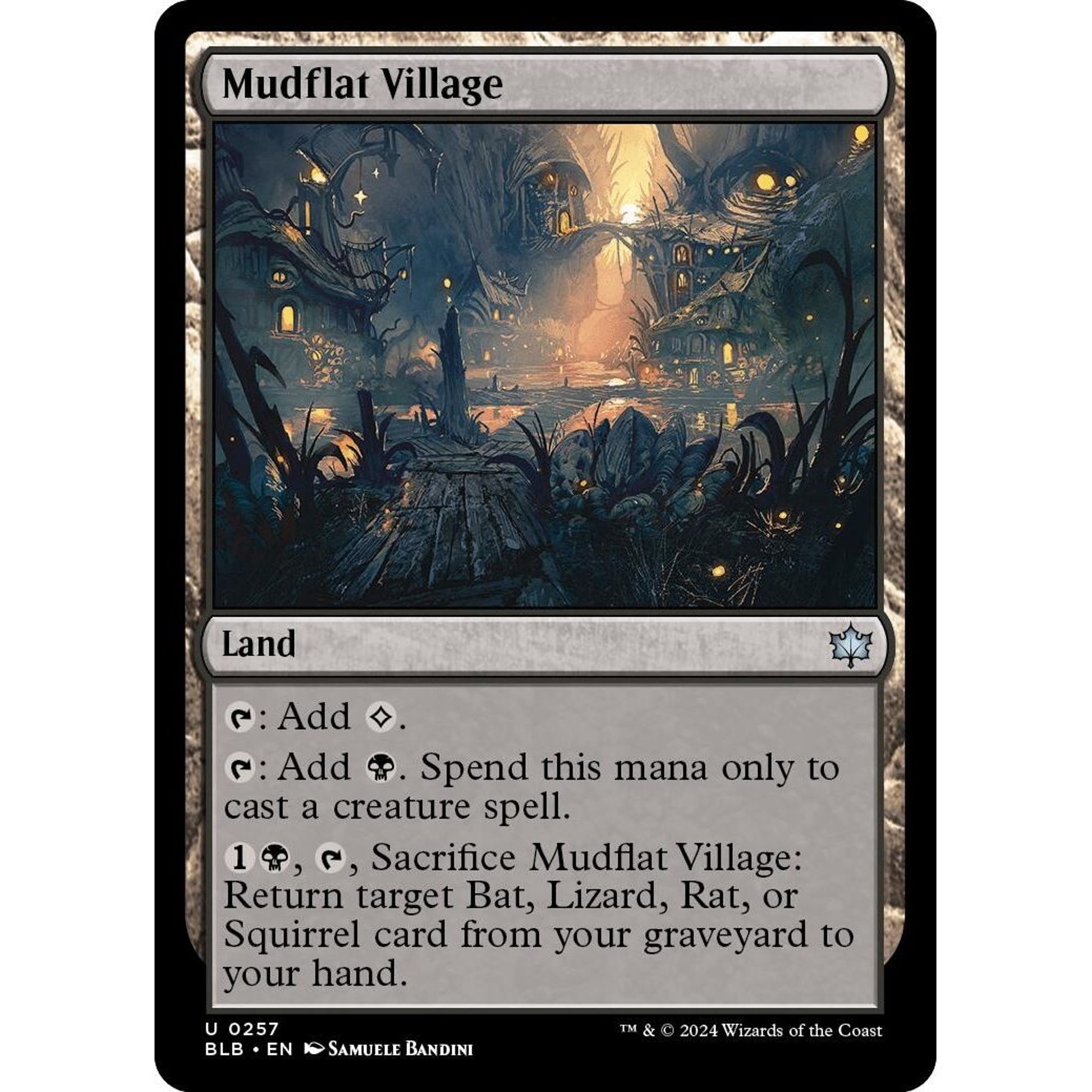 Image for Mudflat Village (257) (BLB) - Magic: The Gathering