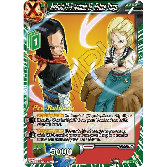 Image for Android 17 & Android 18, Future Thugs (BT25-072) (BT25_PR) - Dragon Ball Super: Masters