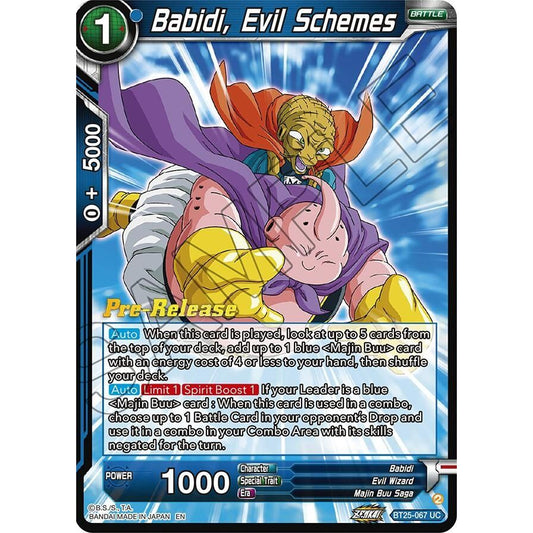 Image for Babidi, Evil Schemes (BT25-067) (BT25_PR) - Dragon Ball Super: Masters