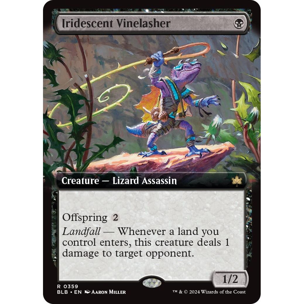 Image for Iridescent Vinelasher (Extended Art) (359) (BLB) - Magic: The Gathering